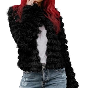 Altar'd State Black Teddy Jacket